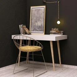 Hot Wooden Art Bureau veronika blanc - 100x60x74 cm