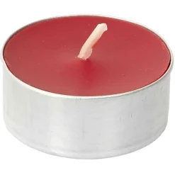 Home Deco Factory Calendrier de l'avent Photophores & Bougies Parfumées rouge - 21.7x37x4.2 cm