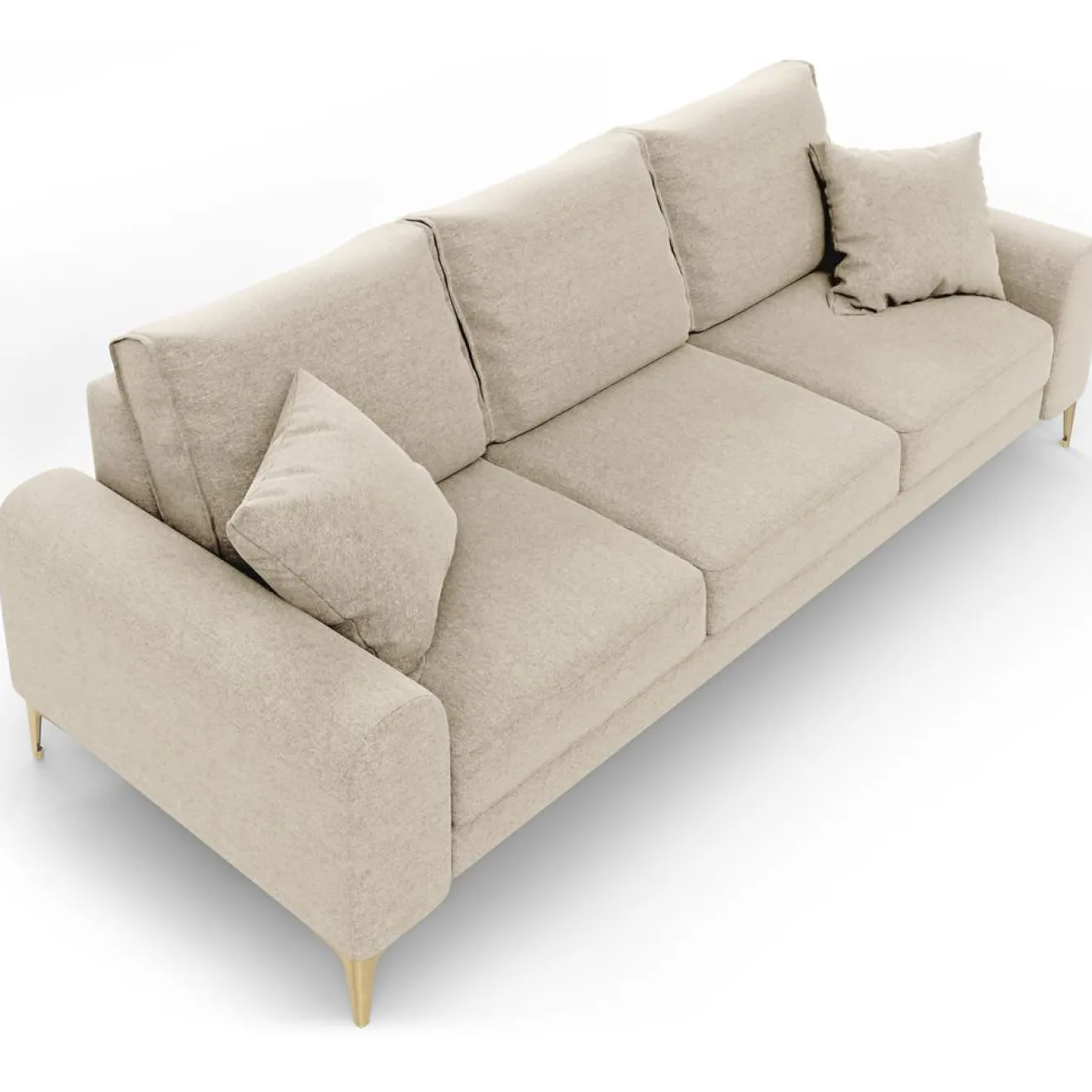 Sale Mazzini Sofas Canapé 4 places Madara beige - 237x102x90 cm