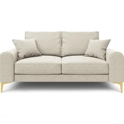 New Mazzini Sofas Canapé 2 places Madara beige clair - 172x102x90 cm