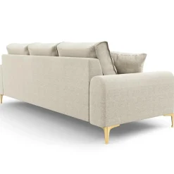 Hot Mazzini Sofas Canapé 3 places Madara beige clair - 222x102x90 cm