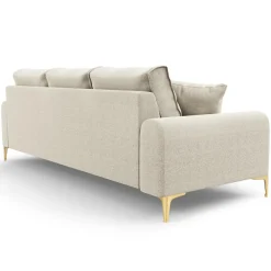 Mazzini Sofas Canapé 4 places Madara beige clair - 237x102x90 cm
