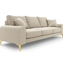 Clearance Mazzini Sofas Canapé 3 places Madara beige - 222x102x90 cm