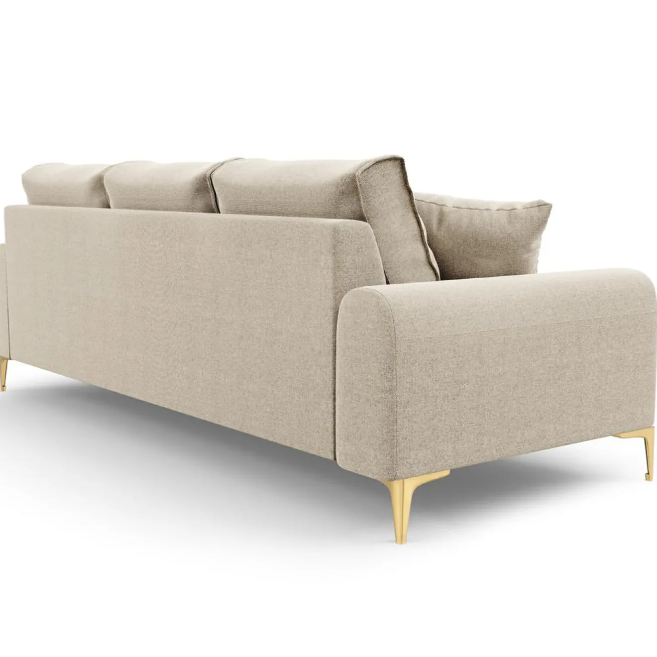 Clearance Mazzini Sofas Canapé 3 places Madara beige - 222x102x90 cm