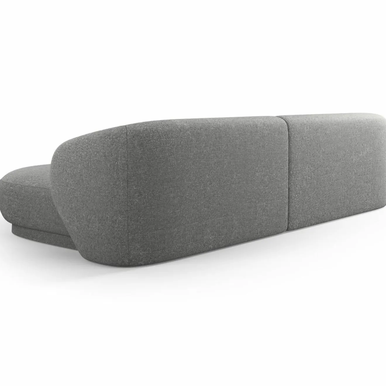 Online Mazzini Sofas Canapé angle droit Linden Chenille 4 Places gris foncé - 289x177x72 cm