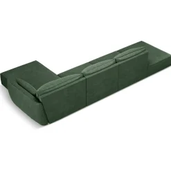 Sale Mazzini Sofas Canapé D'Angle Droit Vanda 5 Places 1 vert bouteille - 386x166x85 cm