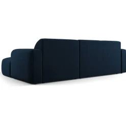 Best Mazzini Sofas Canapé d'angle droit Velours Jasmin 4 Places bleu roi - 250x170x72 cm