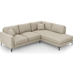 Online Mazzini Sofas Canapé d'angle Droit Venus 5 Places beige - 254x185x90 cm
