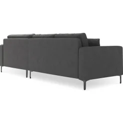 Best Mazzini Sofas Canapé d'angle Droit Venus 4 Places gris foncé - 248x160x90 cm
