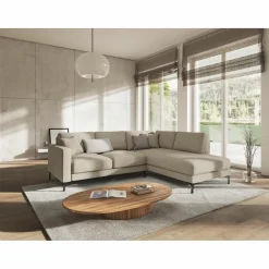 Sale Mazzini Sofas Canapé d'angle Droit Venus 4 Places beige - 248x160x90 cm