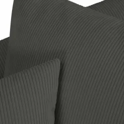 Mazzini Sofas Canapé d'angle gauche Quince 4 Places gris foncé - 221x171x80 cm