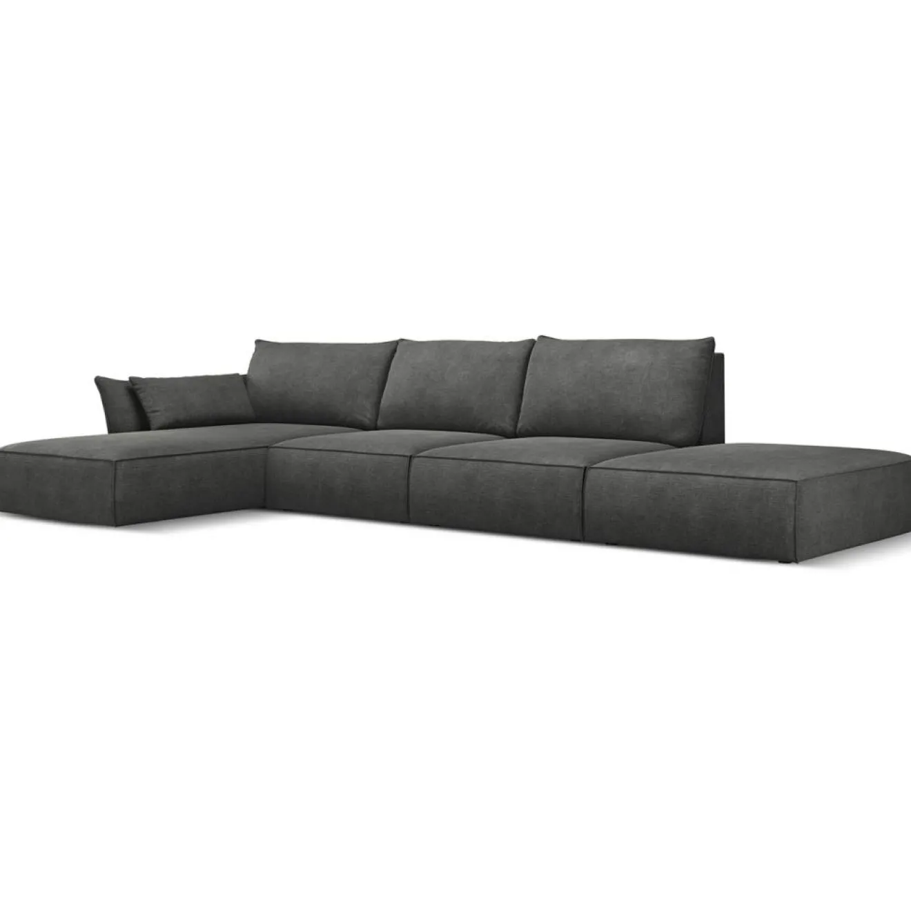Online Mazzini Sofas Canapé D'Angle Gauche Vanda 5 Places 1 gris - 386x166x85 cm
