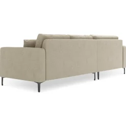 Mazzini Sofas Canapé d'angle Gauche Venus 4 Places beige - 248x160x90 cm