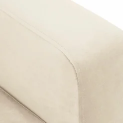 Outlet Mazzini Sofas Canapé d'angle Symétrique En Velours Venus 5 Places beige clair - 250x238x90 cm
