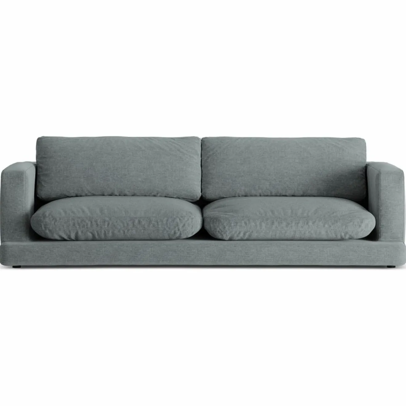 Clearance Mazzini Sofas Canapé Daphne 4 Places Gris Foncé - 240x105x86 cm