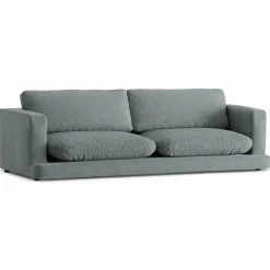 Clearance Mazzini Sofas Canapé Daphne 4 Places Gris Foncé - 240x105x86 cm