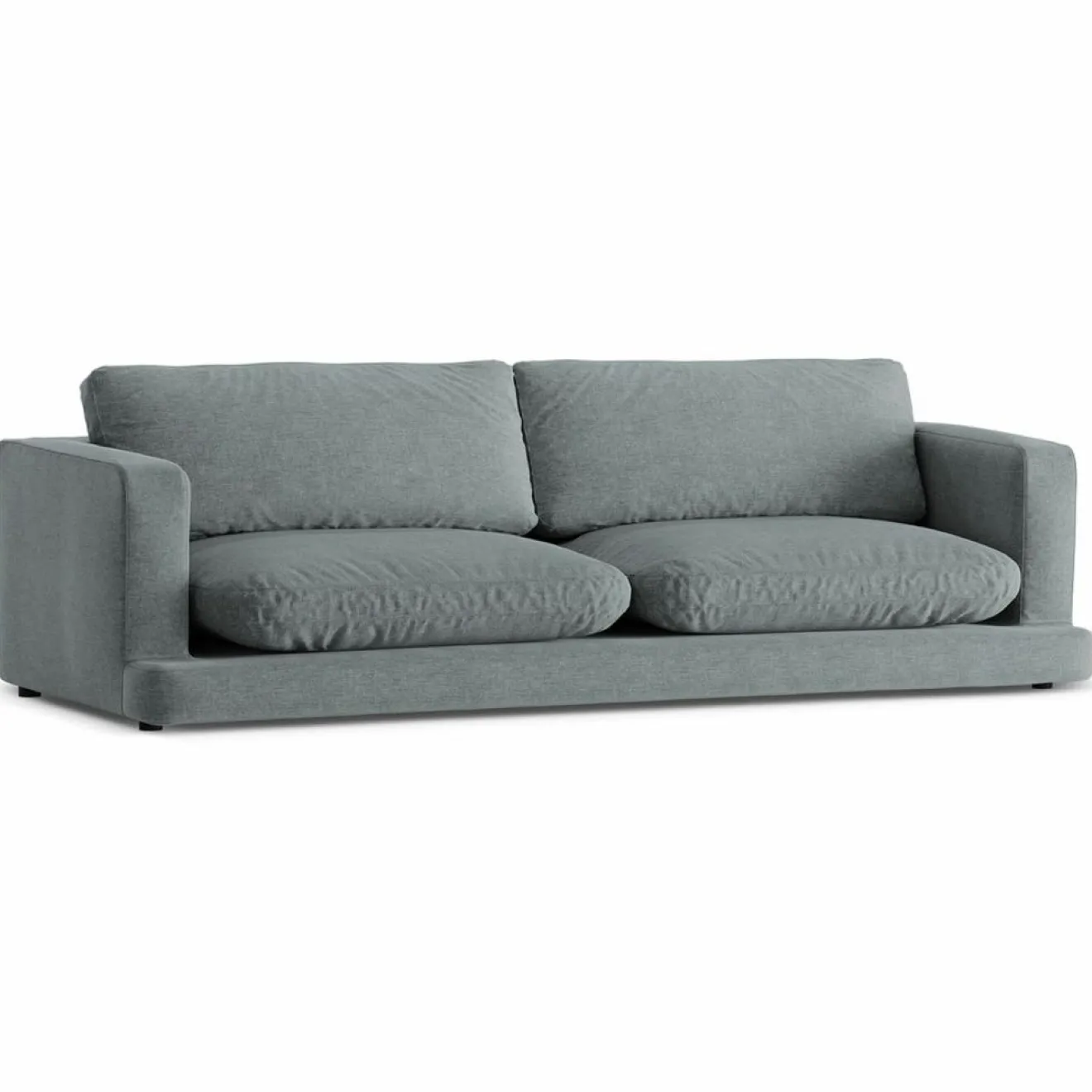 Clearance Mazzini Sofas Canapé Daphne 4 Places Gris Foncé - 240x105x86 cm