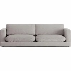 Mazzini Sofas Canapé Daphne 4 Places Gris chaud - 240x105x86 cm