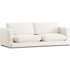 Mazzini Sofas Canapé Daphne 3 Places Ivoire - 210x105x86 cm