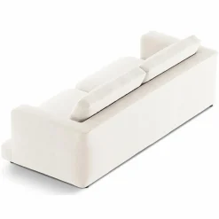 Mazzini Sofas Canapé Daphne 3 Places Ivoire - 210x105x86 cm