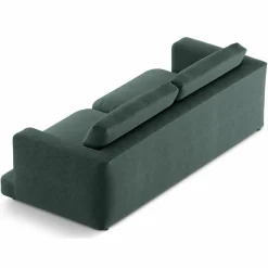 Mazzini Sofas Canapé Daphne 4 Places Vert mousse - 240x105x86 cm