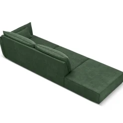 New Mazzini Sofas Canapé droit Vanda 4 Places vert bouteille - 286x100x85 cm