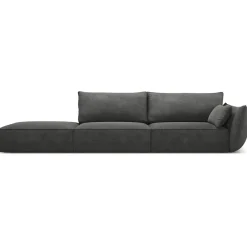 Hot Mazzini Sofas Canapé droit Vanda 4 Places gris - 286x100x85 cm