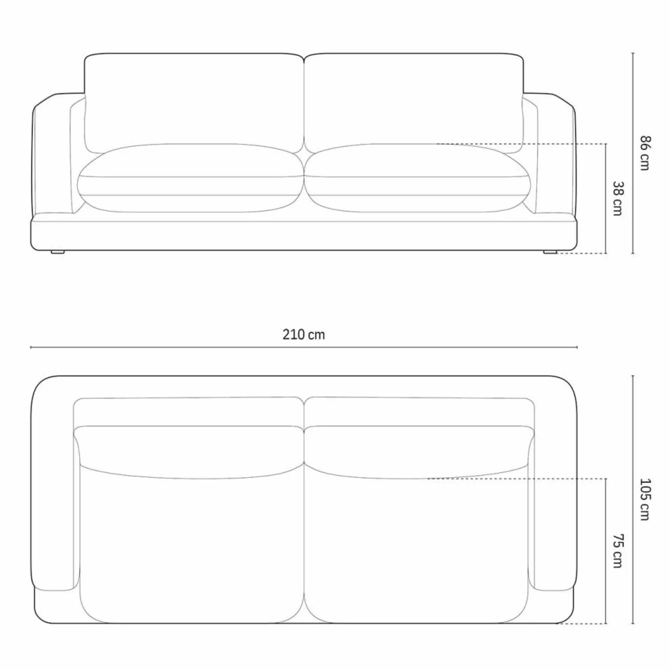 Online Mazzini Sofas Canapé en Velours Daphne 3 Places Beige Clair - 210x105x86 cm
