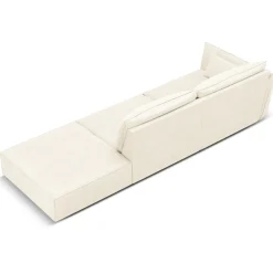 Best Mazzini Sofas Canapé gauche Vanda 4 Places beige clair - 286x100x85 cm