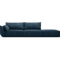 Mazzini Sofas Canapé gauche Vanda 4 Places bleu roi - 286x100x85 cm