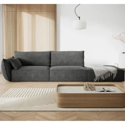 Sale Mazzini Sofas Canapé gauche Vanda 4 Places gris - 286x100x85 cm