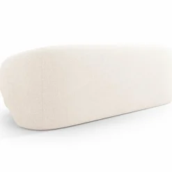 Mazzini Sofas Canapé Linden 3 Chenille Places beige clair - 204x102x72 cm