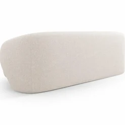 Clearance Mazzini Sofas Canapé Linden 3 Chenille Places beige - 204x102x72 cm