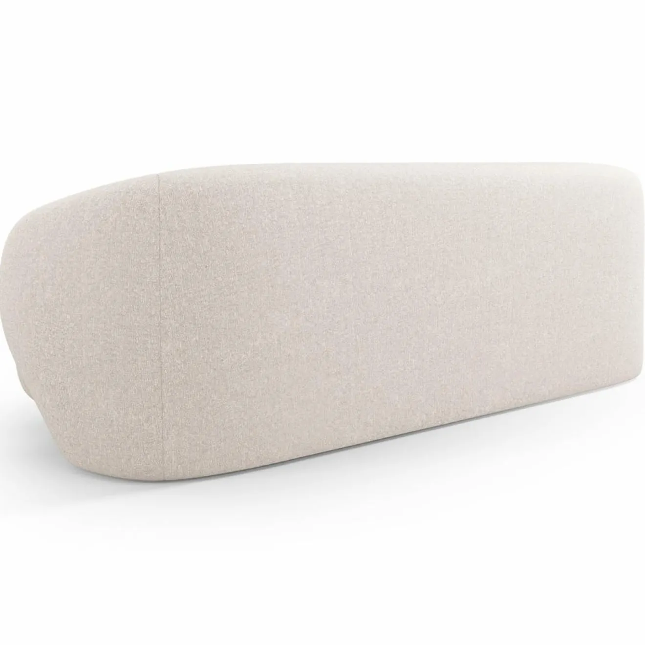 Clearance Mazzini Sofas Canapé Linden 3 Chenille Places beige - 204x102x72 cm