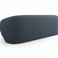 Mazzini Sofas Canapé Linden 3 Chenille Places bleu - 204x102x72 cm