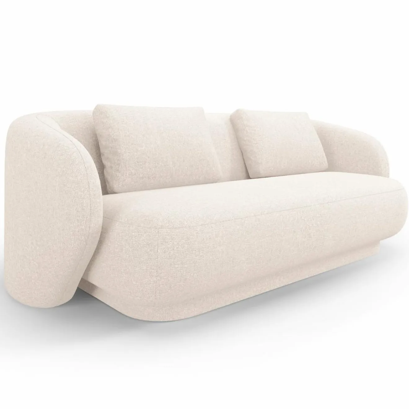 Sale Mazzini Sofas Canapé Linden Chenille 2 Places beige clair - 169x102x72 cm