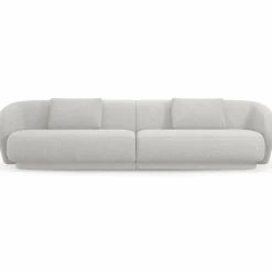 Mazzini Sofas Canapé Linden Chenille 4 Places argenté chiné - 304x102x72 cm