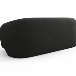 Mazzini Sofas Canapé Linden Chenille 2 Places noir - 169x102x72 cm