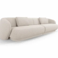 Mazzini Sofas Canapé Linden Chenille 4 Places beige - 304x102x72 cm
