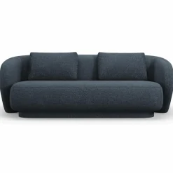 Clearance Mazzini Sofas Canapé Linden Chenille 2 Places bleu - 169x102x72 cm