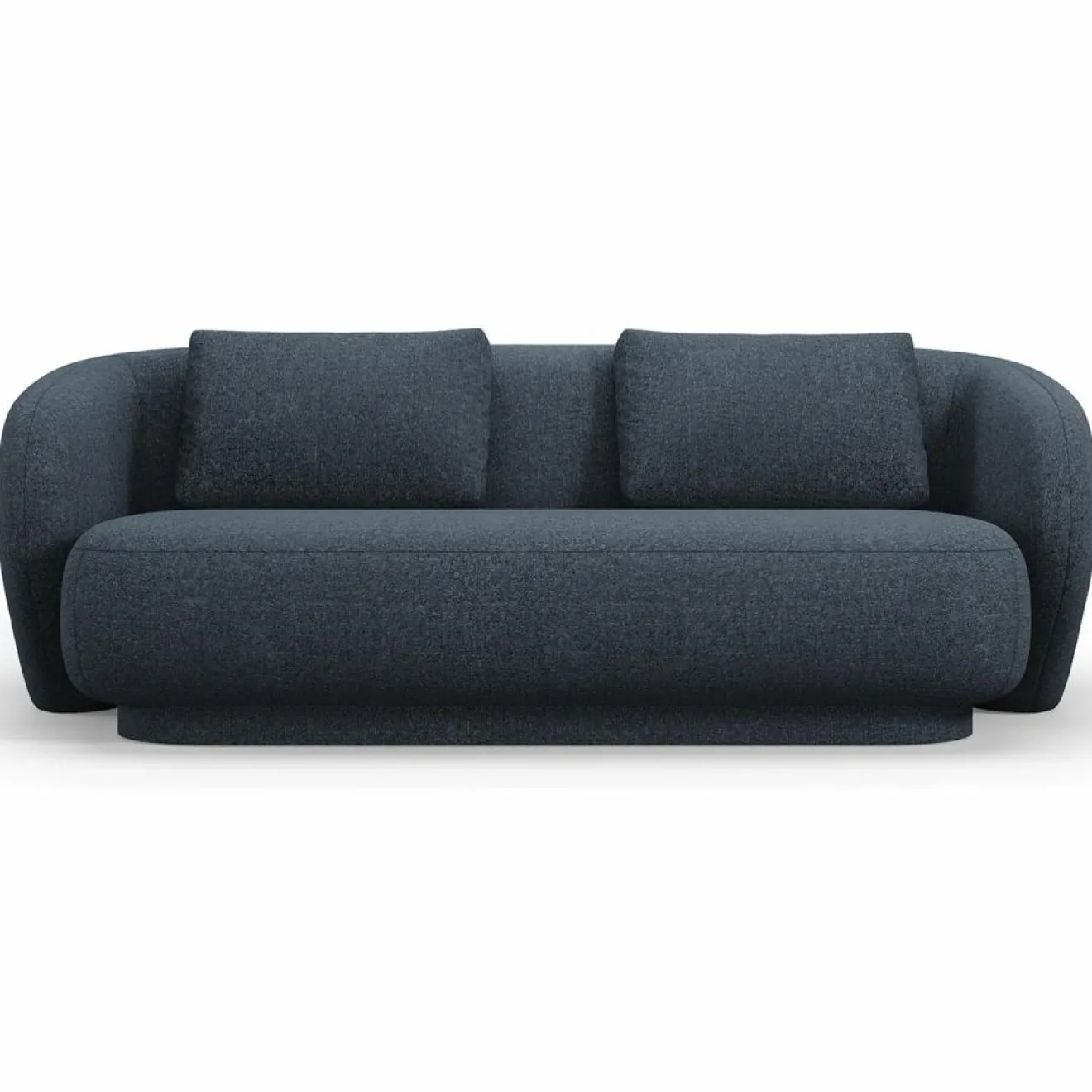 Clearance Mazzini Sofas Canapé Linden Chenille 2 Places bleu - 169x102x72 cm