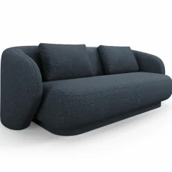 Clearance Mazzini Sofas Canapé Linden Chenille 2 Places bleu - 169x102x72 cm