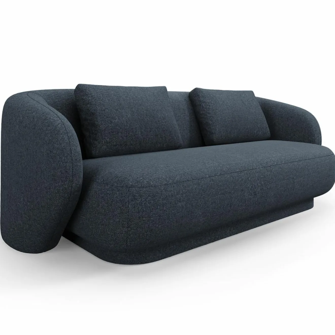 Clearance Mazzini Sofas Canapé Linden Chenille 2 Places bleu - 169x102x72 cm
