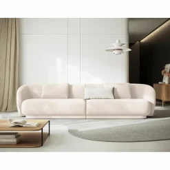 Online Mazzini Sofas Canapé Linden Chenille 4 Places beige clair - 304x102x72 cm