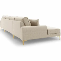 Mazzini Sofas Canapé Panoramique 6 places Madara beige - 334x182x90 cm