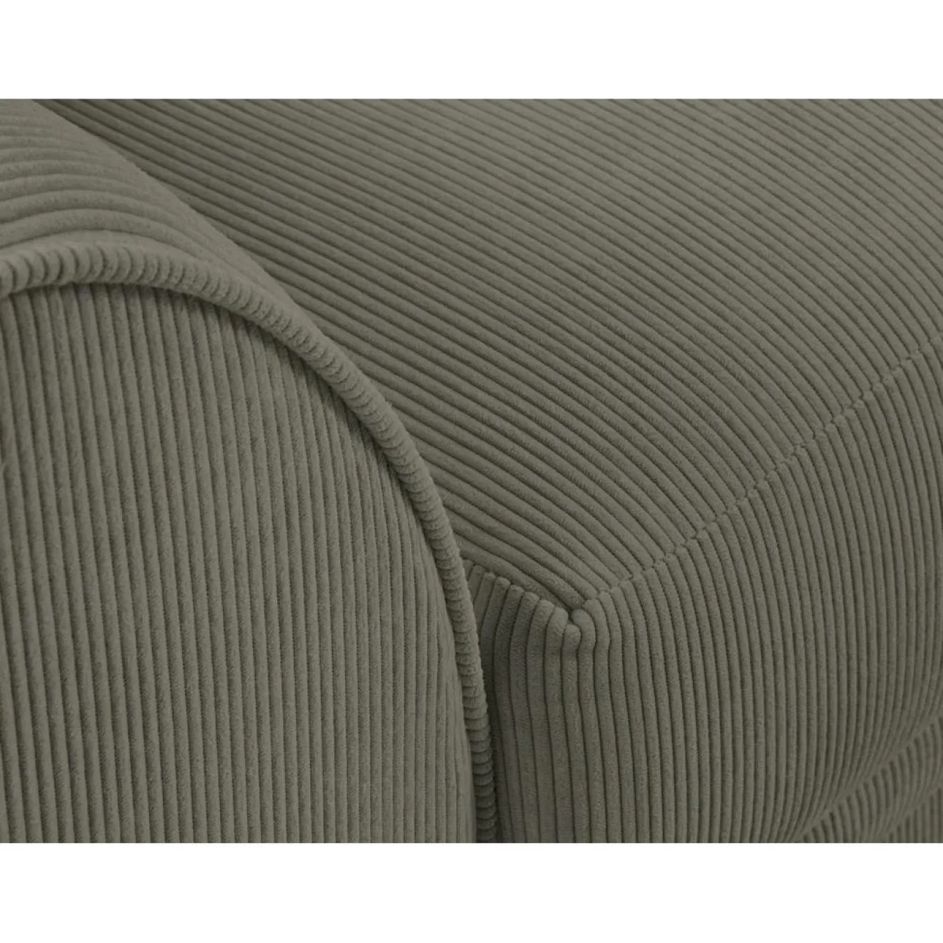 Online Mazzini Sofas Canapé Quince Velours côtelé 2 Places gris clair - 150x92x80 cm