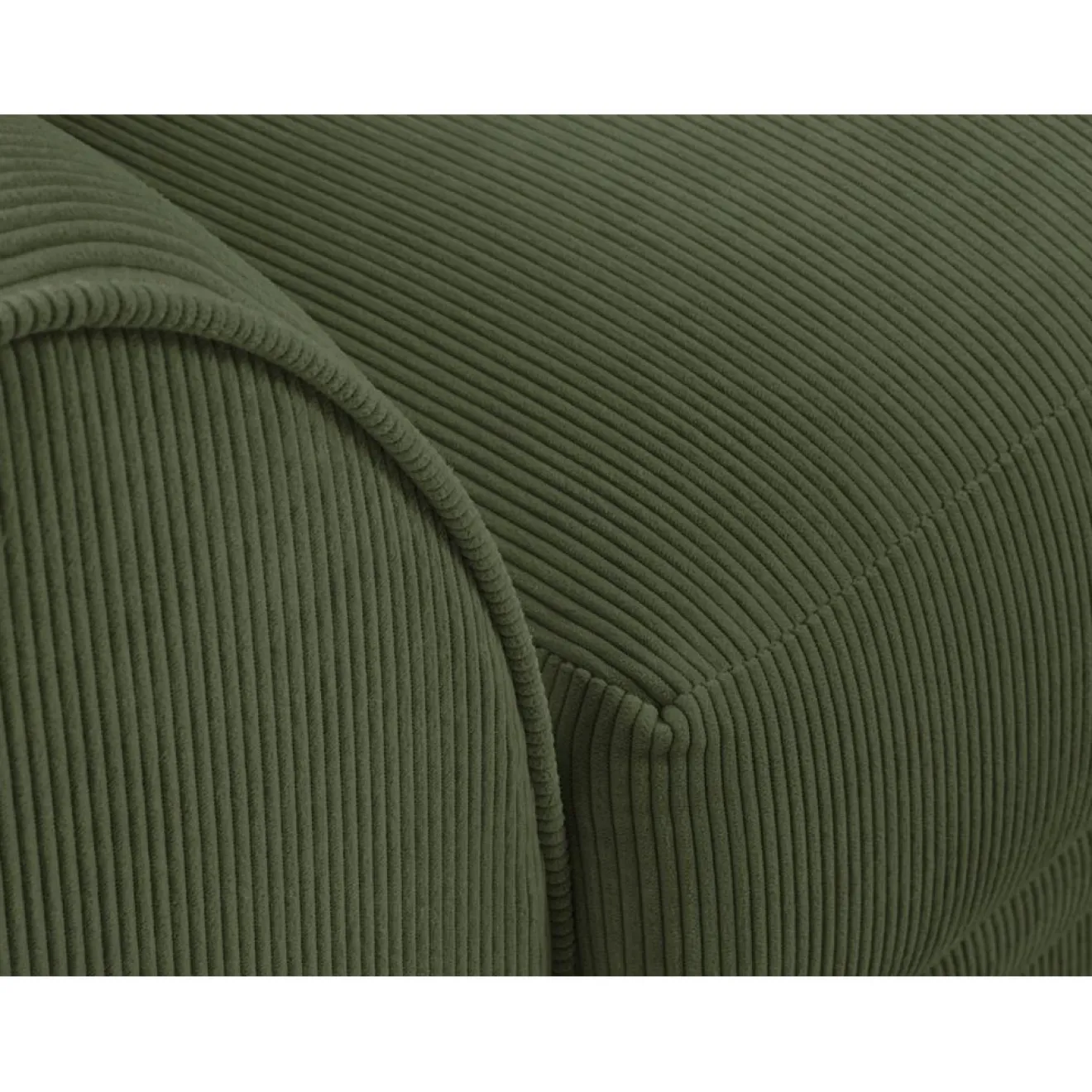 Mazzini Sofas Canapé Quince Velours côtelé 2 Places vert - 150x92x80 cm