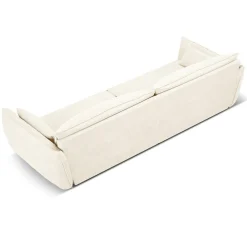 Mazzini Sofas Canapé Vanda 4 Places beige clair - 248x100x85 cm