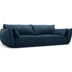 Sale Mazzini Sofas Canapé Vanda 3 Places bleu roi - 208x100x85 cm
