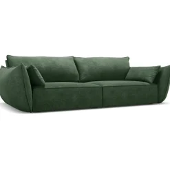 Mazzini Sofas Canapé Vanda 3 Places vert bouteille - 208x100x85 cm